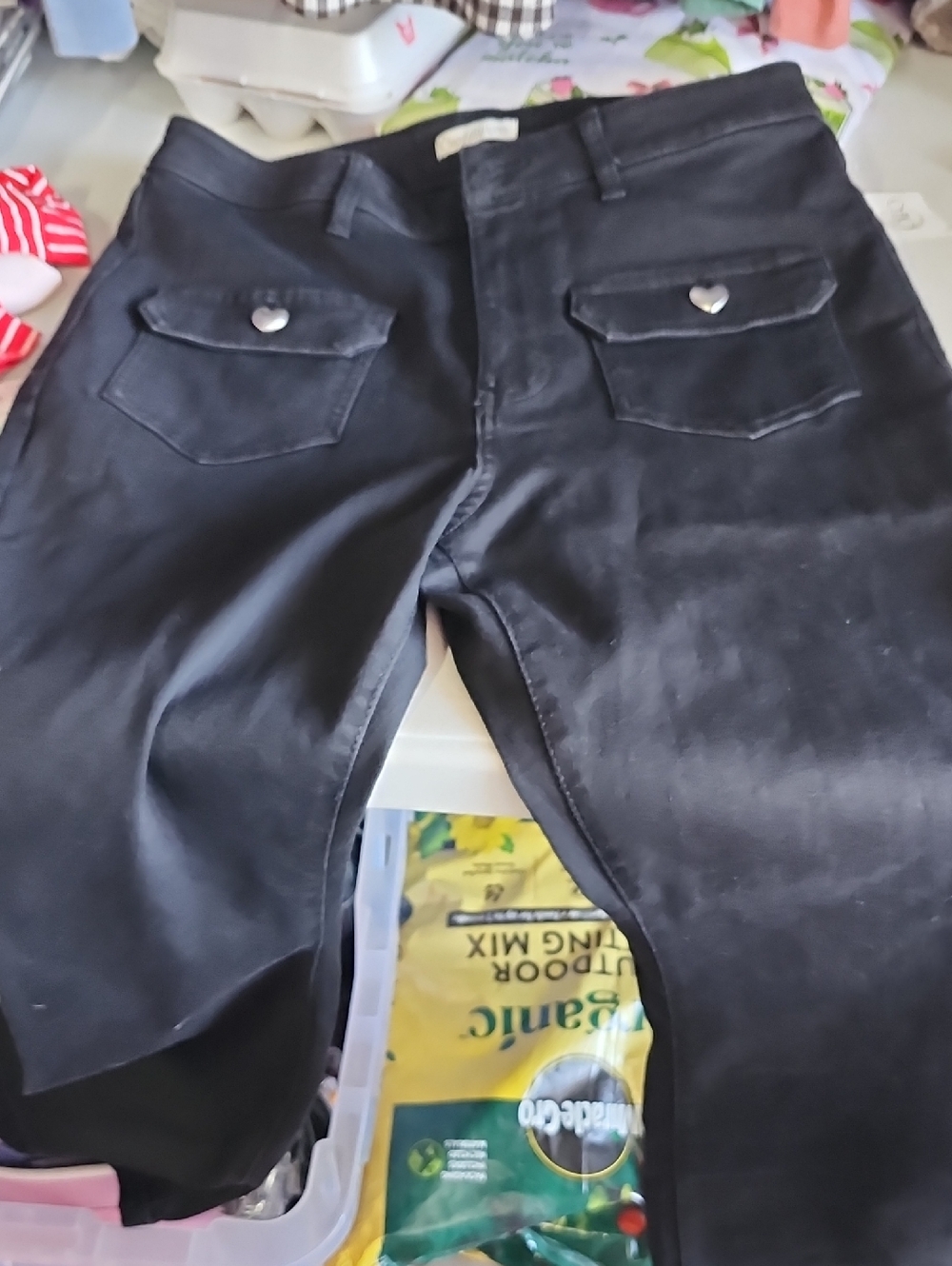 Cato Black Waistband Trousers